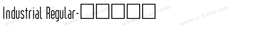 Industrial Regular字体转换